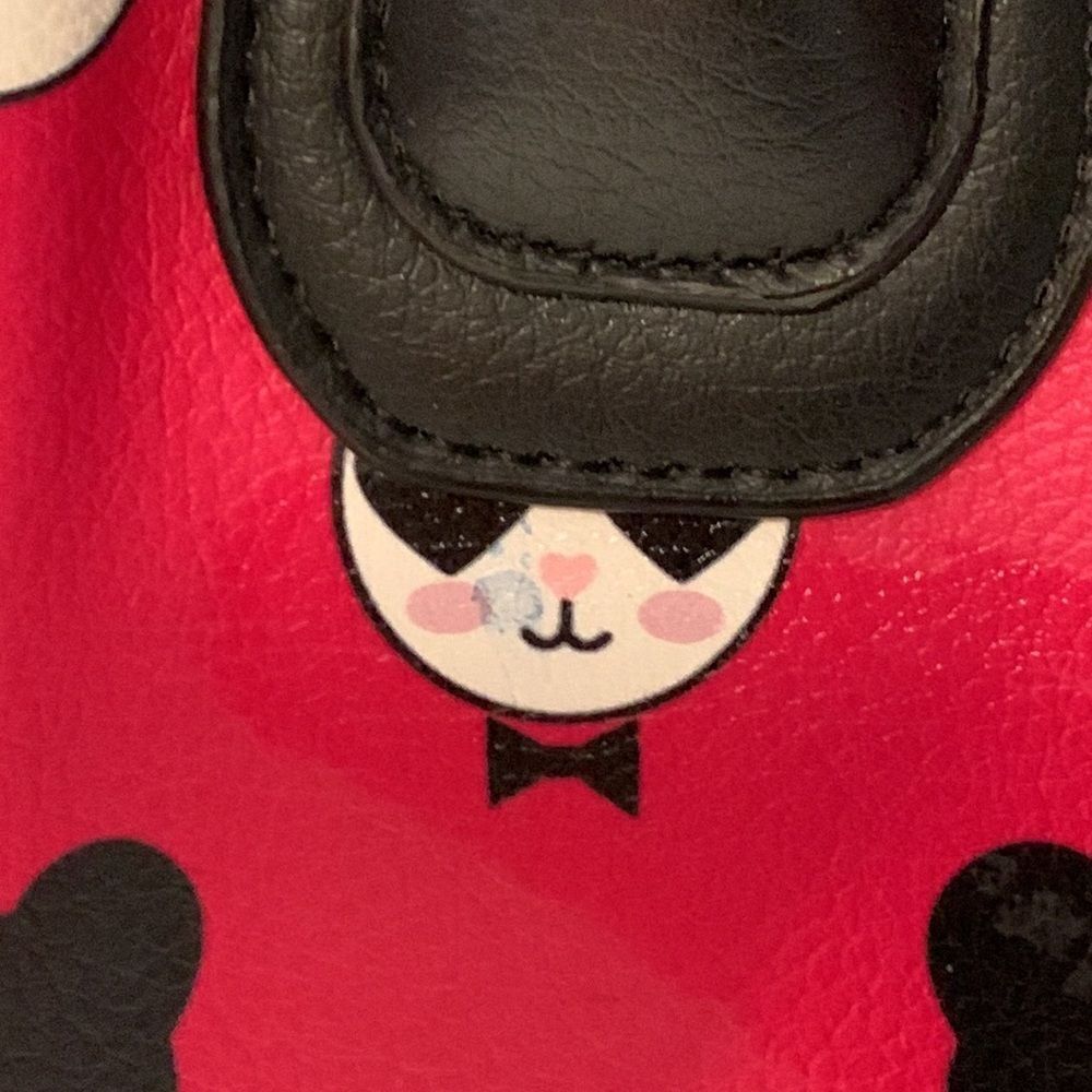 BETSEY JOHNSON PANDA PURSE BAG Preowned Crossbody or Handbag Hot Pink/Black - Picture 11 of 11